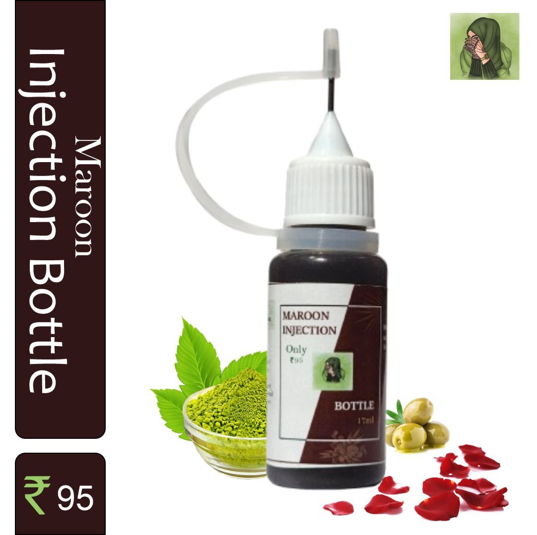 Henna Injection Bottle (17ml)- Maroon