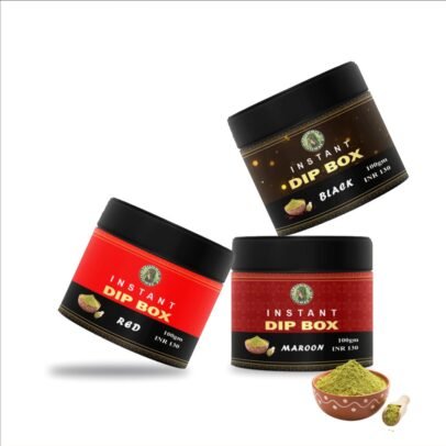 RED, MAROON AND BLACK INSTANT HENNA DIP BOX (100 GM)- queen of henna