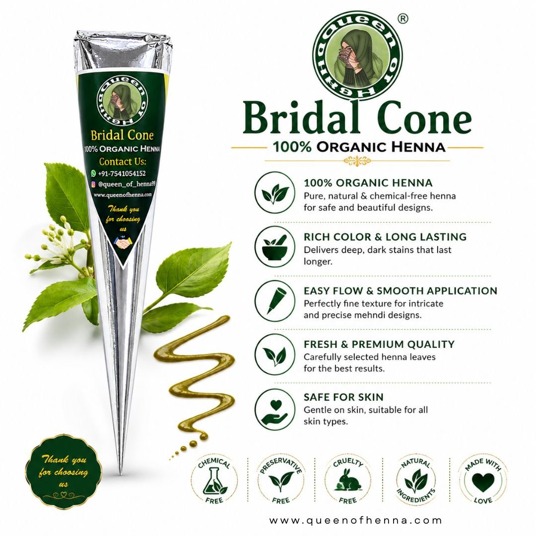 Bridal Henna Cone img12- queenofhenna.com