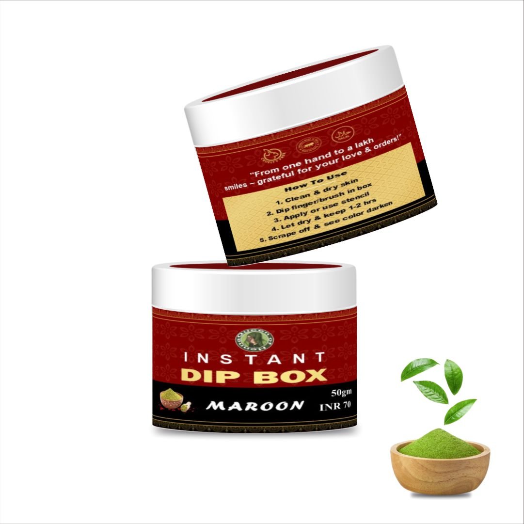 Instant Henna Dip (50 gm) - Maroon