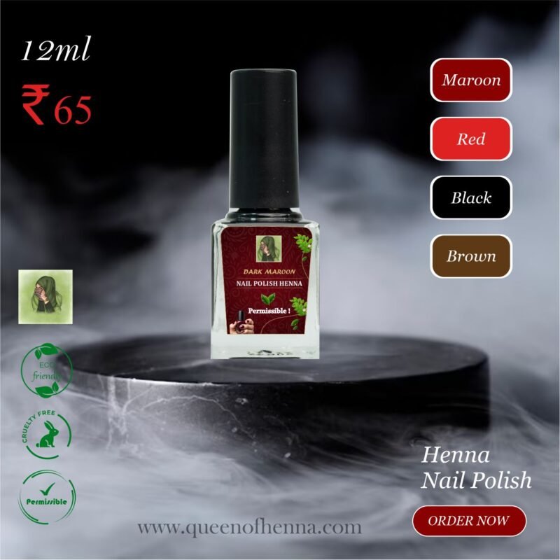 Henna Nail Polish 12 ml- queenofhenna.com