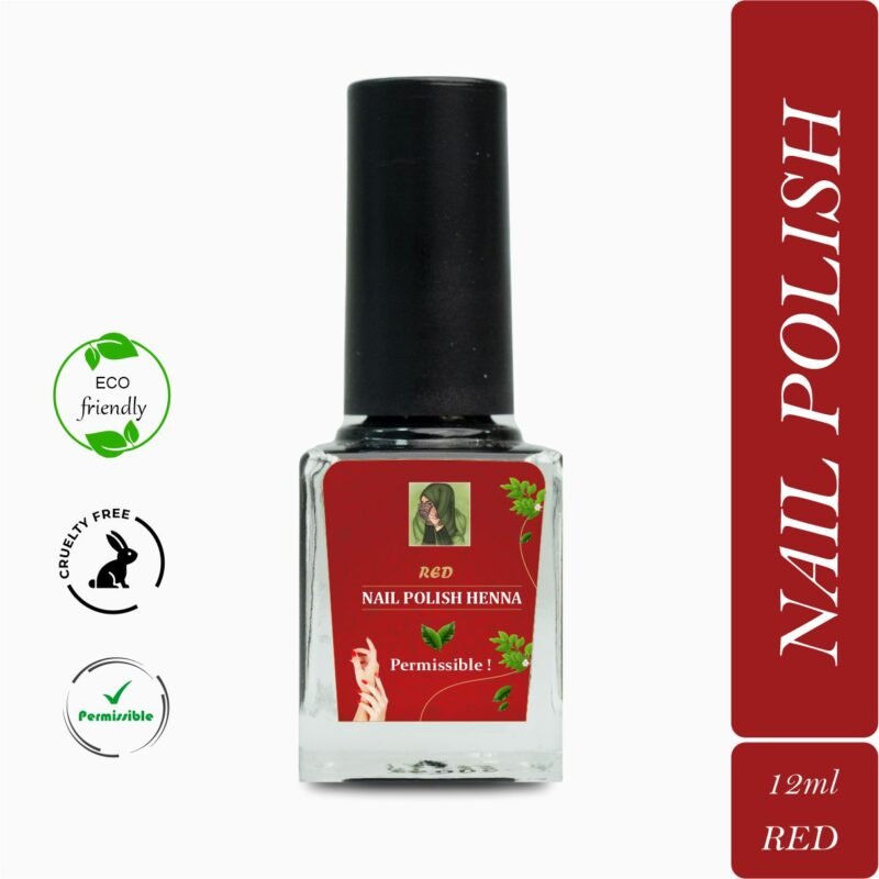 Red Nail Polish Henna- queenofhenna.in