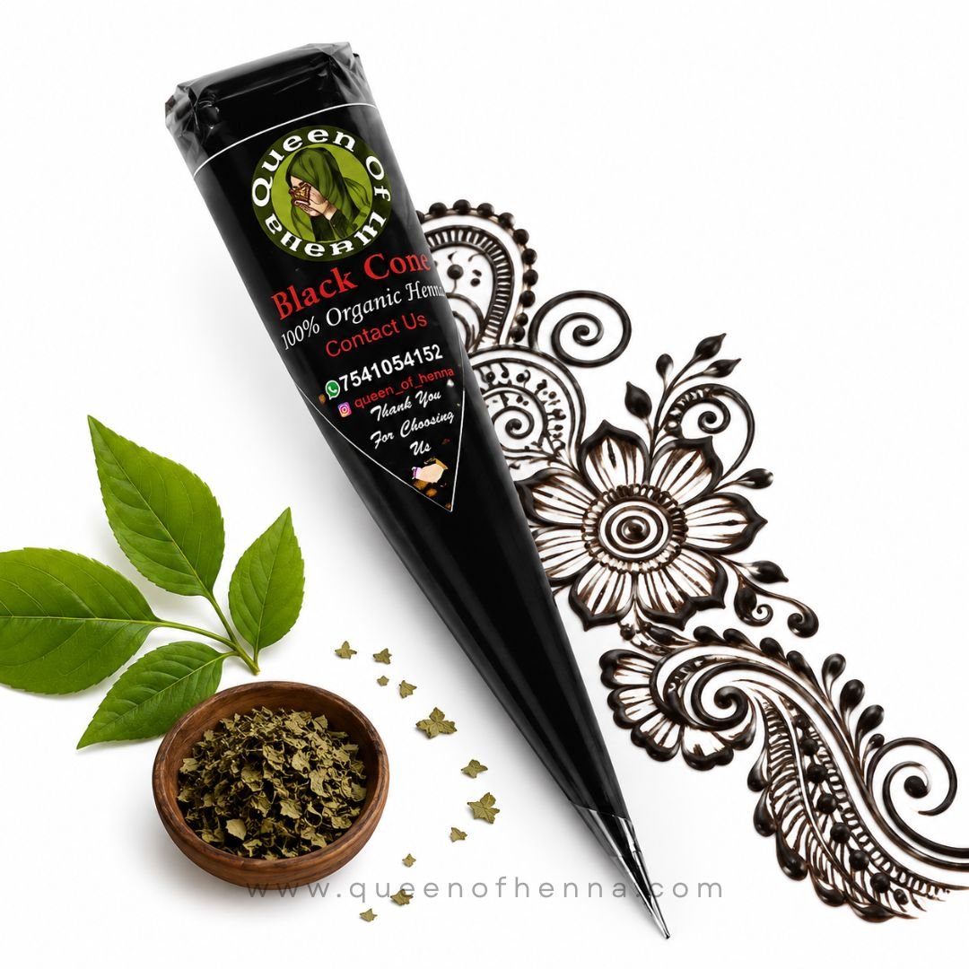 Black Instant Henna Cone | 100% Homemade Mehndi