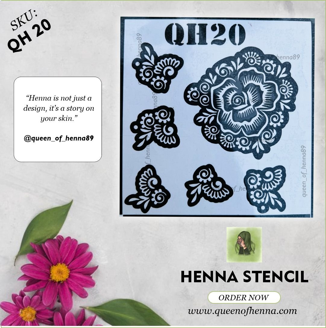 Reusable Henna Stencil (QH 20)