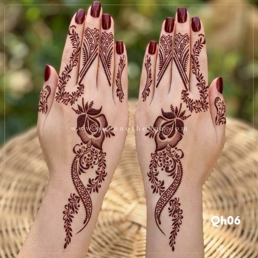 Mandala Henna Stencil (QH06)- img 2- queen of henna