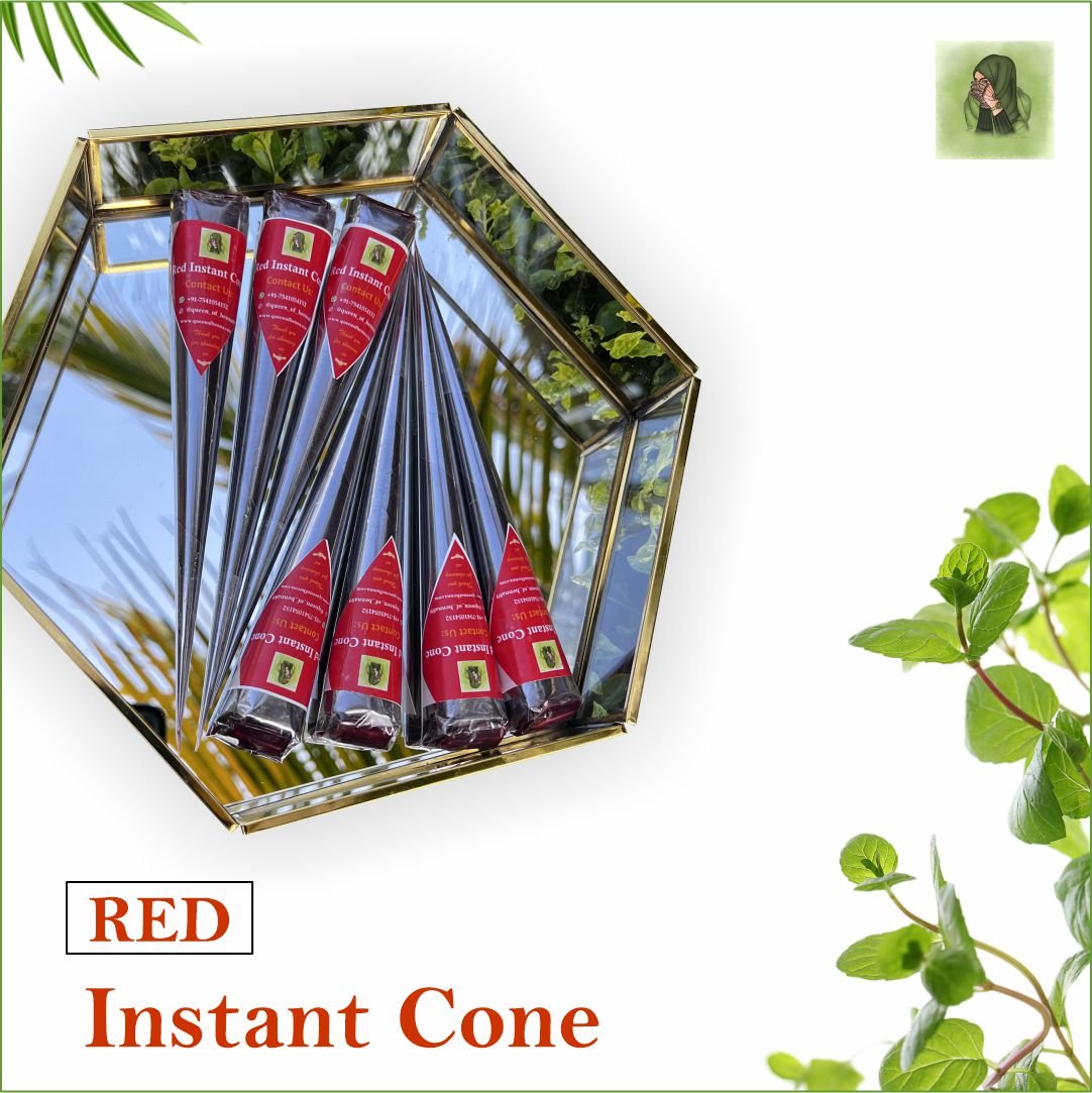 Red Instant Cone img 1- queenofhenna.com