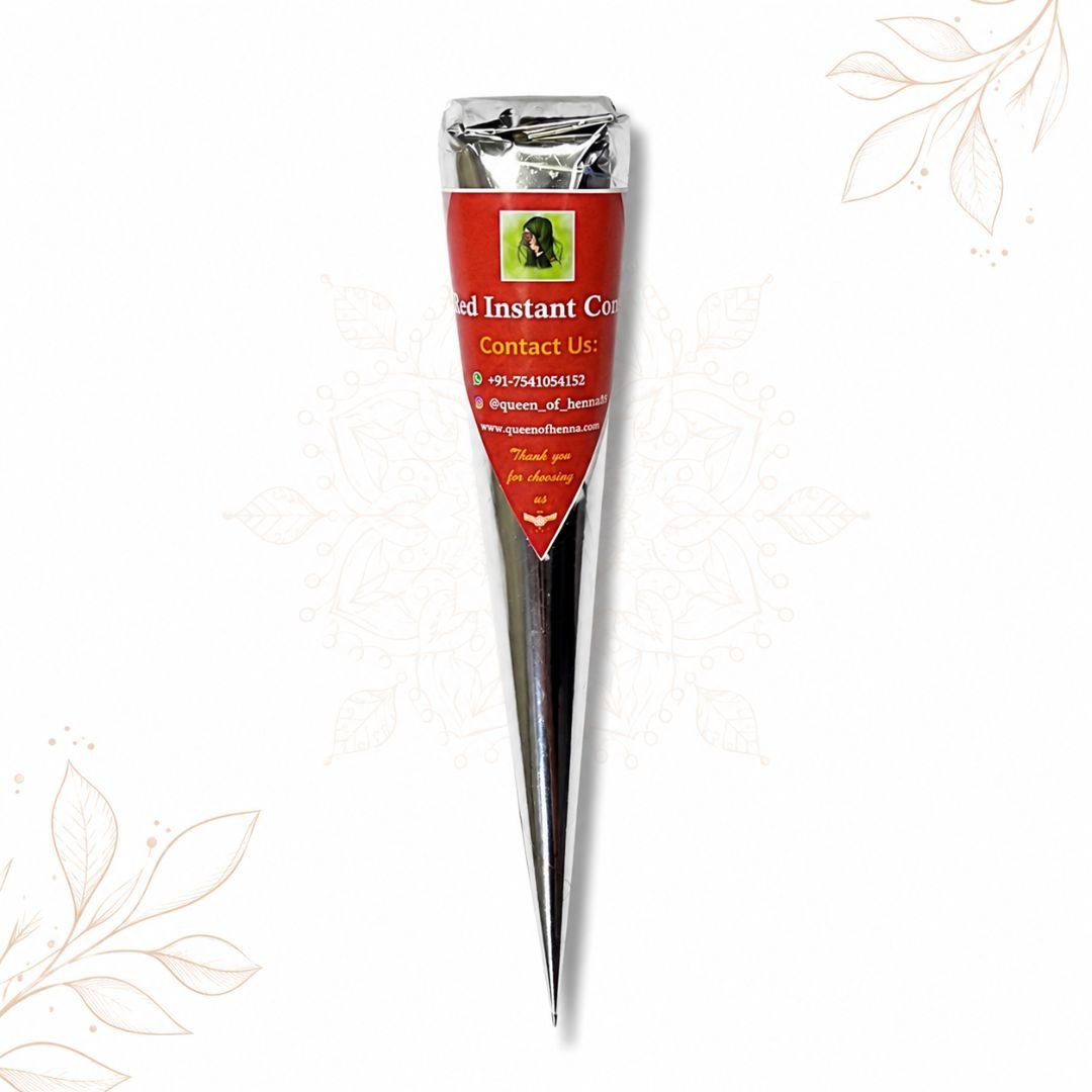 Red Instant Henna Cone | 100% Homemade Mehndi Cone