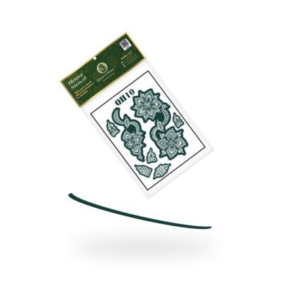 Reusable Large Henna Stencil (QH 10)- img11- queen of henna