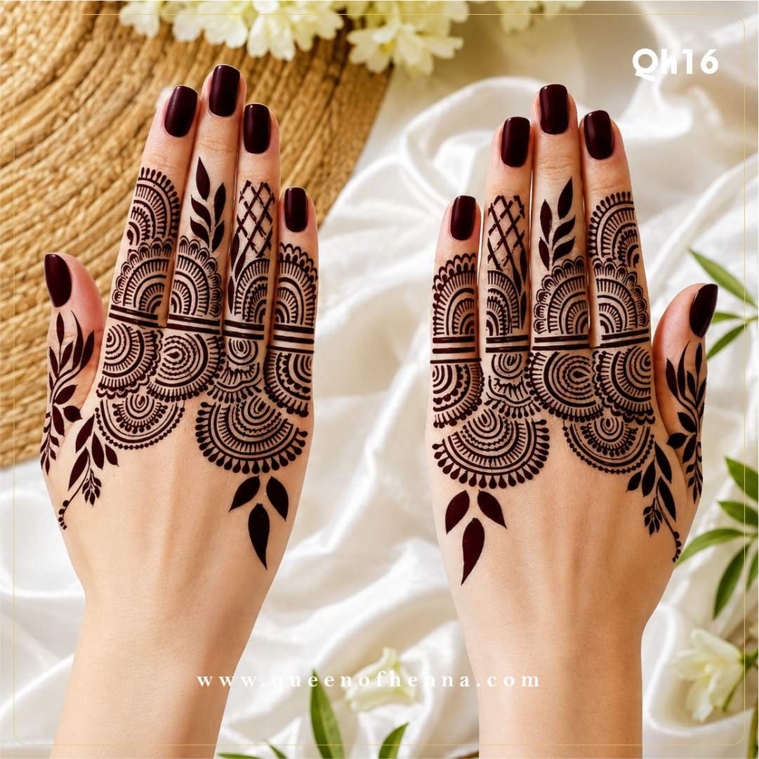 Mandala Henna Stencil (QH16) img2- queen of henna