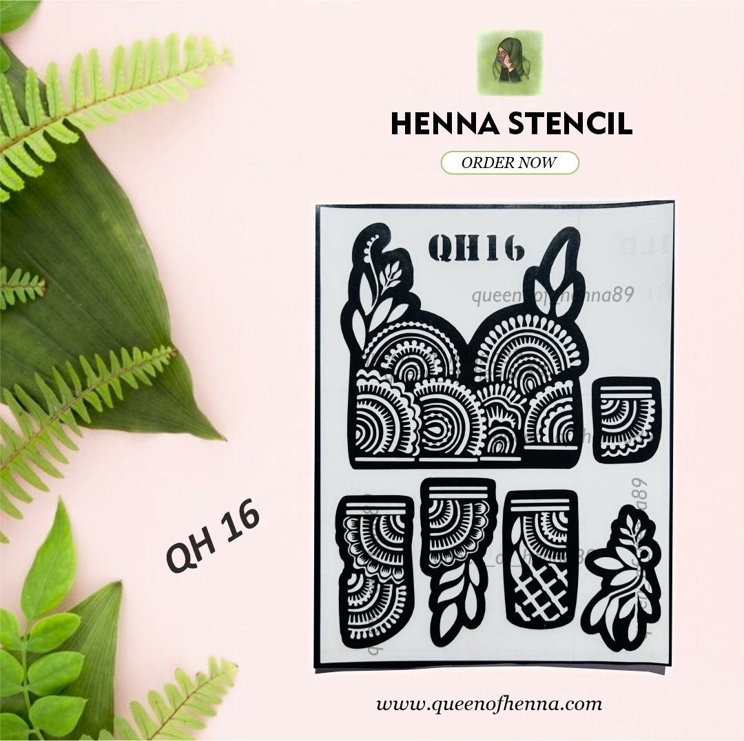 Reusable Henna Stencil (QH 16) | Small Mehndi Sticker