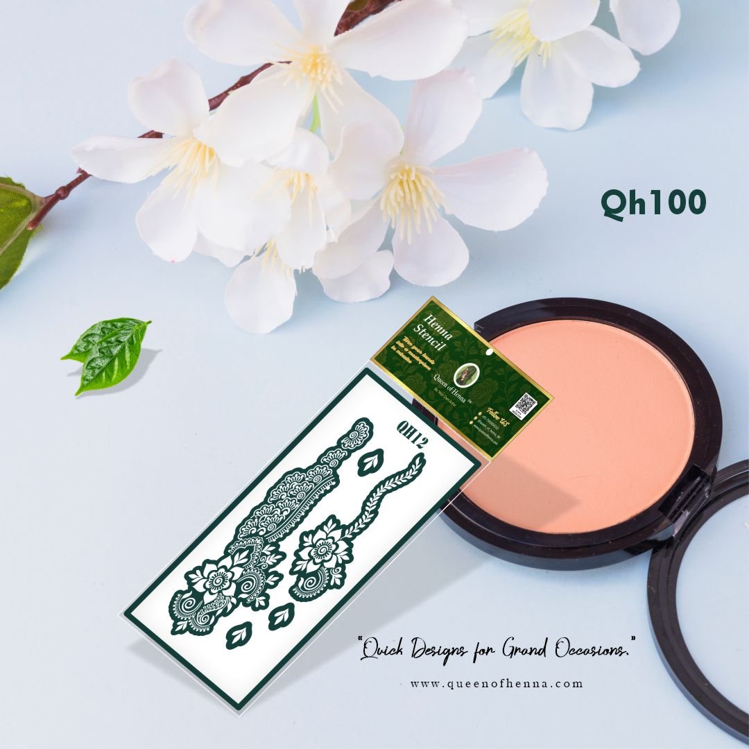 Reusable Mandala Henna Stencil (QH12) img 2- queenofhenna