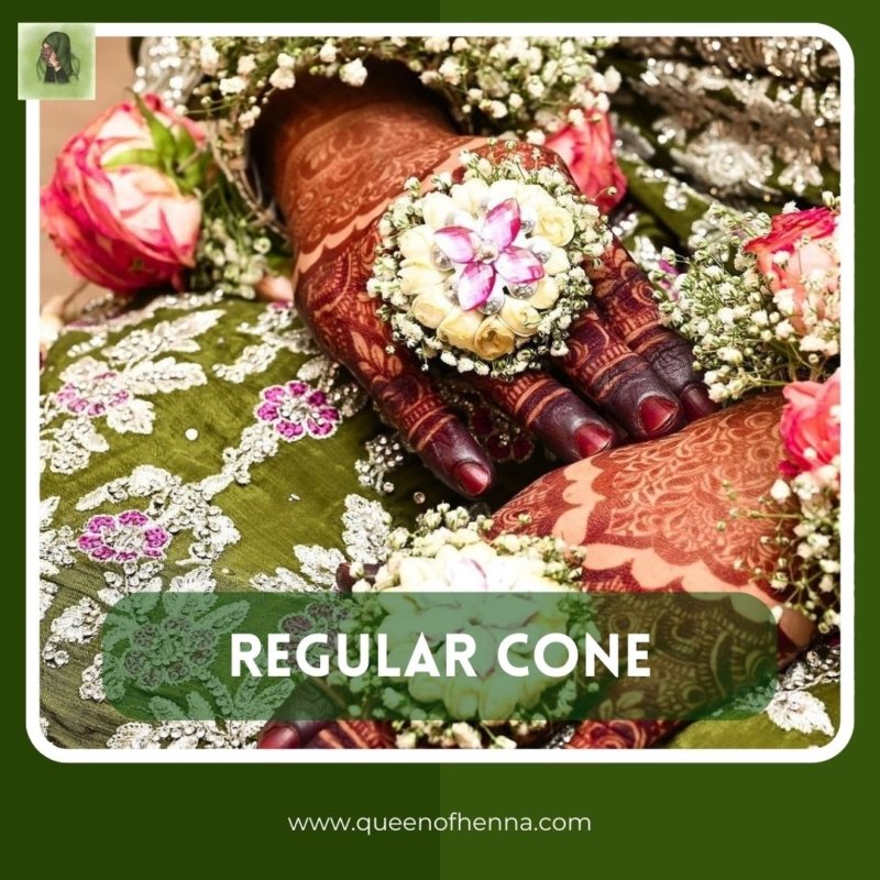 Regular Cone Result IMG 2- queenofhenna.com