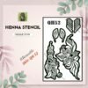 Reusable Medium Hand Henna Stencil (QH 52) img 1- queenofhenna.com