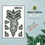 Reusable Small Hand Henna Stencil (QH 56) img 1- queenofhenna.com