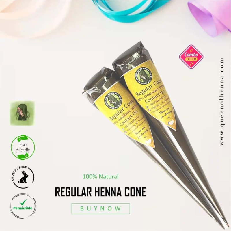 Regular Henna Cone (Combo Offer)- queenofhenna.com