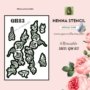 Reusable Medium Hand Henna Stencil (QH83) img 1- queenofhenna.com