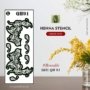 Reusable Medium Hand Henna Stencil (QH91) img 1- queenofhenna.com