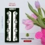 Reusable Small Leg Henna Stencil (QH87) img 1- queenofhenna.com