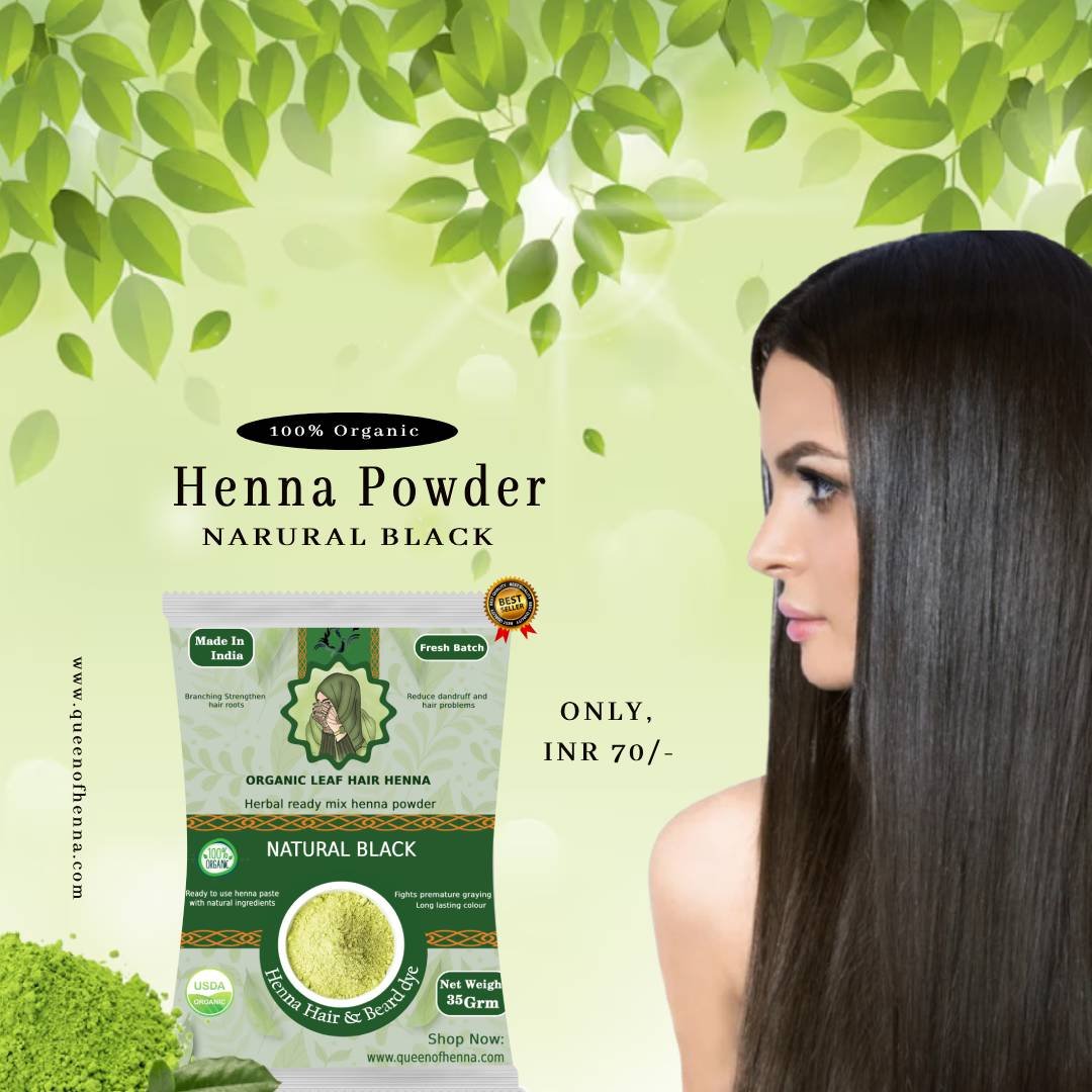Natural Black Henna Powder img 2- queenofhenna