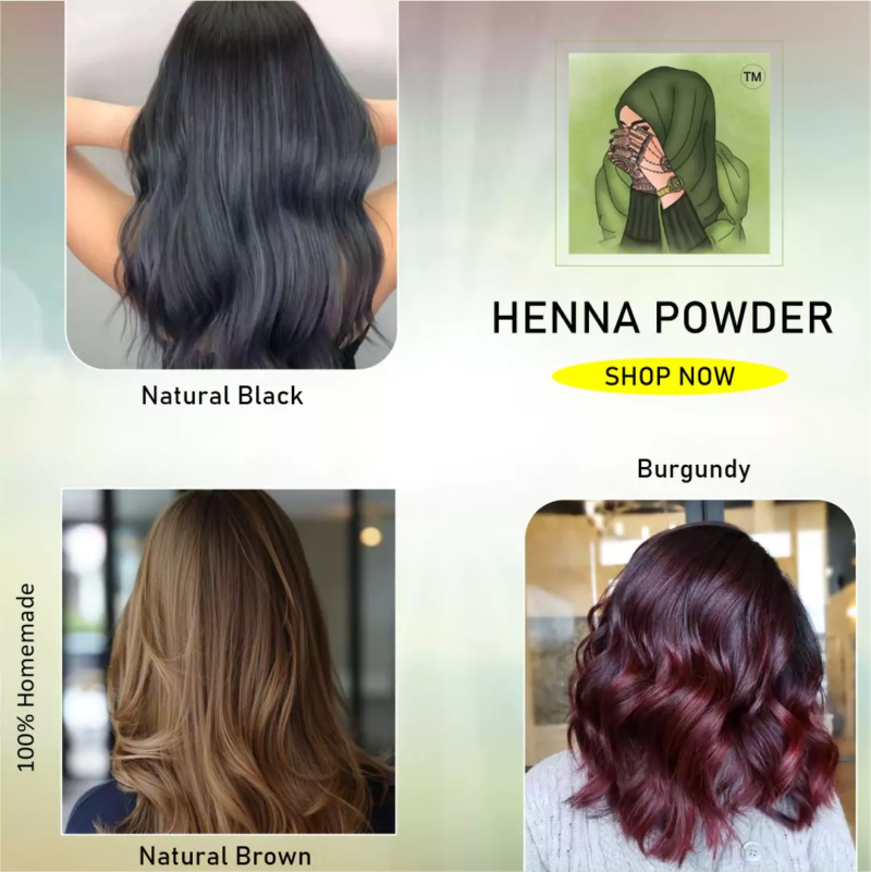 henna-powder-results- queenofhenna.com