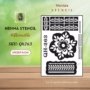 Reusable Mandala Henna Stencil (QH263) img- queenofhenna