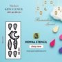 Reusable Medium Kids Hand Henna Stencil (QH-MK-363)-Ramadan Mehandi Sticker- img1- queenofhenna
