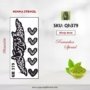 Reusable Ramadan Small Hand Henna Stencil (QH379) img1- queenofhenna