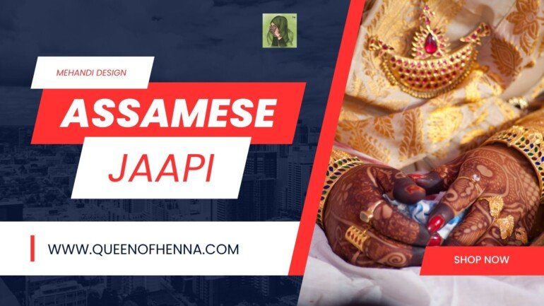 Assamese Jaapi Patterns Mehandi Design- queenofhenna
