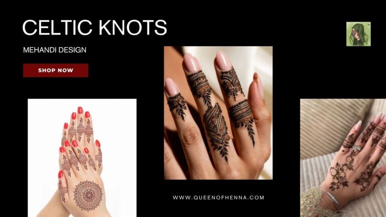 Celtic Knots Mehandi Design- queenofhenna