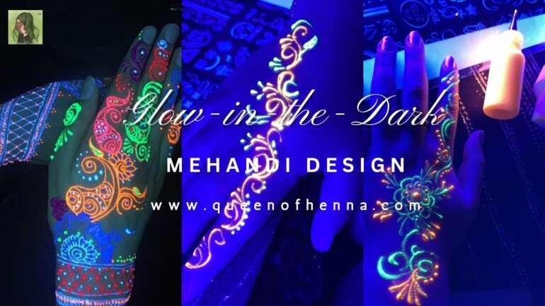 Glow-in-the-Dark Mehandi Design- queenofhenna
