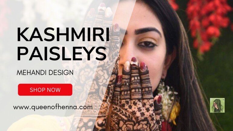 Kashmiri Paisleys Mehandi Design- queenofhenna