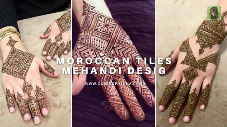 Moroccan Tiles Mehandi Design- queenofhenna