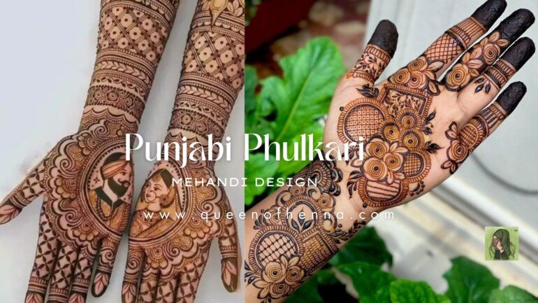 Punjabi Phulkari Mehandi Design- queenofhenna