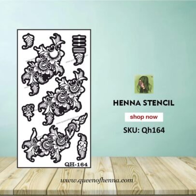Reusable Large Hand Mehandi Sticker (QH164) img1- queenofhenna