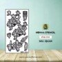 Reusable Large Hand Mehandi Sticker (QH164) img1- queenofhenna