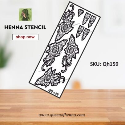 Reusable Large Mehandi Sticker (QH159) img1- queenofhenna
