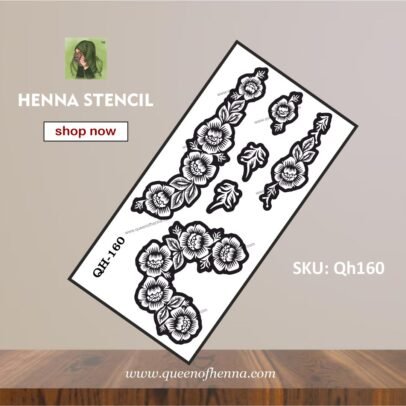 Reusable Large Mehandi Sticker (QH160) img1- queenofhenna