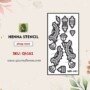 Reusable Medium Hand Mehandi Sticker (QH161) img1- queenofhenna