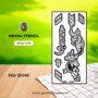 Reusable Medium Hand Mehandi Sticker (QH166) img1- queenofhenna