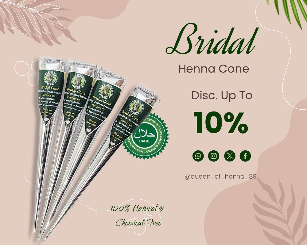 Bridal Henna Cone img 111- queenof henna