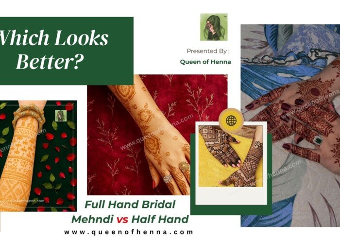 Full Hand Bridal Mehndi vs Half Hand – Which Looks Better?