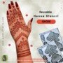 Medium Hand Mehndi Stencil (QH328) img 2- queenofhenna