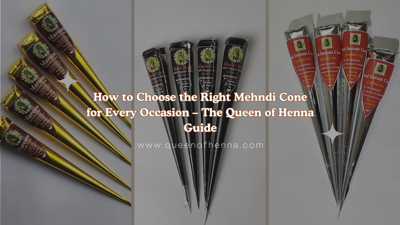 Right Mehndi Cone for Every Occasion - queenofhenna
