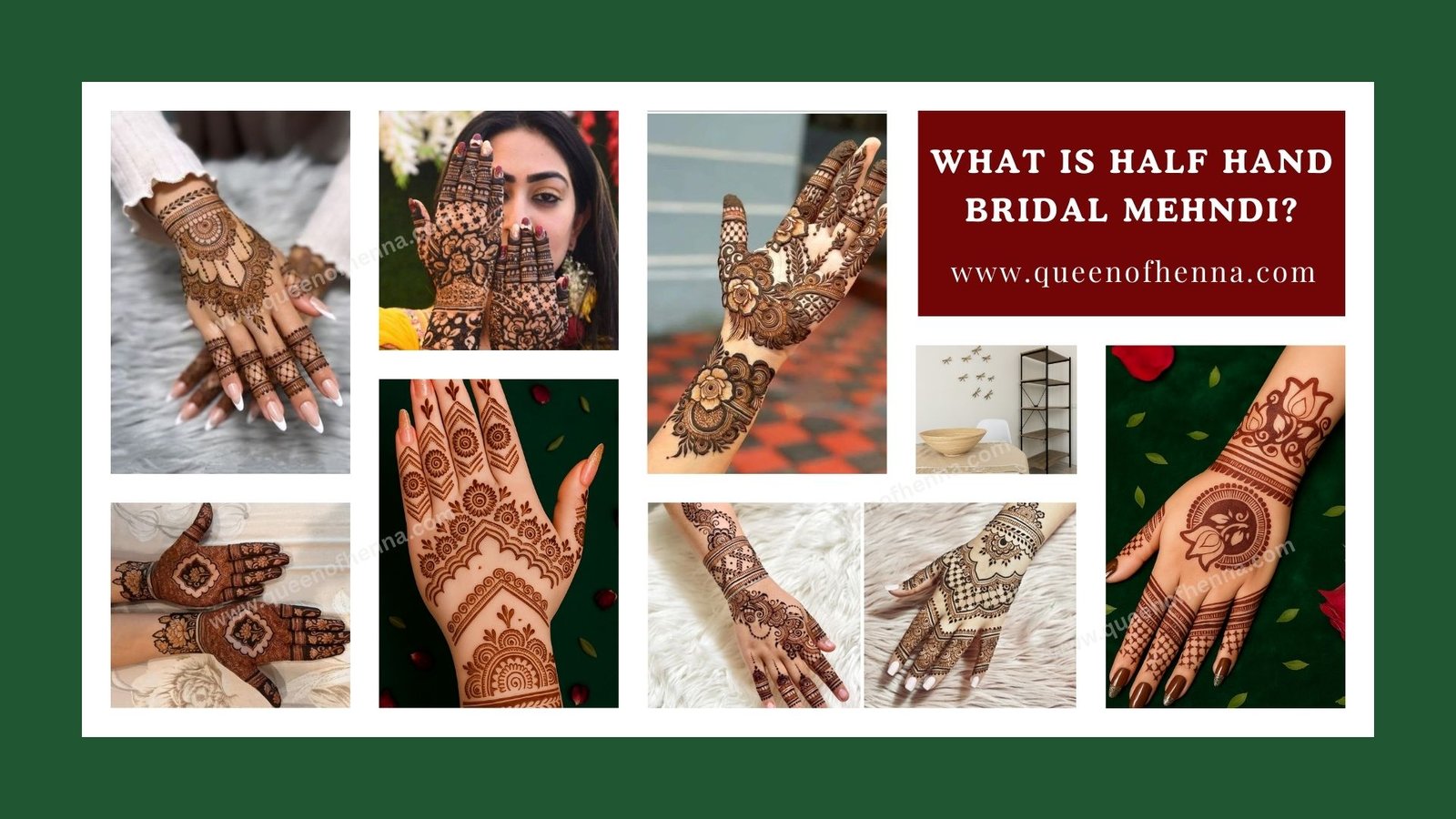 What is Half Hand Bridal Mehndi- queenofhenna