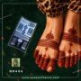 Large Leg Mehndi Stencil (QH406) img 1- queenofhenna