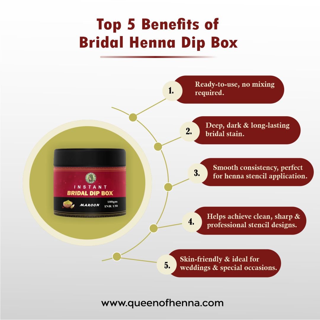 Instant BRIDAL DIP BOX 100 GM img 4- queenofhenna
