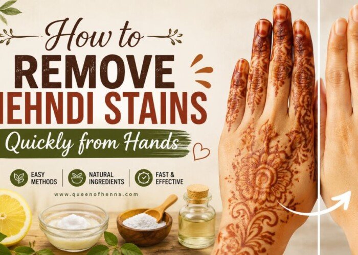 How to Remove Mehndi Stains Quickly from Hands