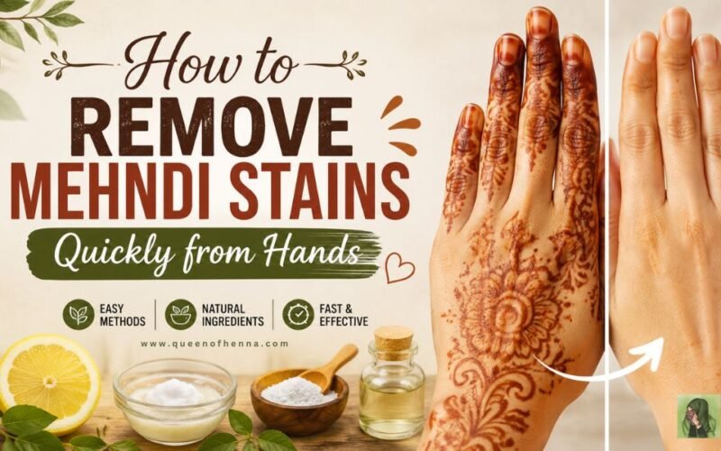 How to Remove Mehndi Stains Quickly from Hands