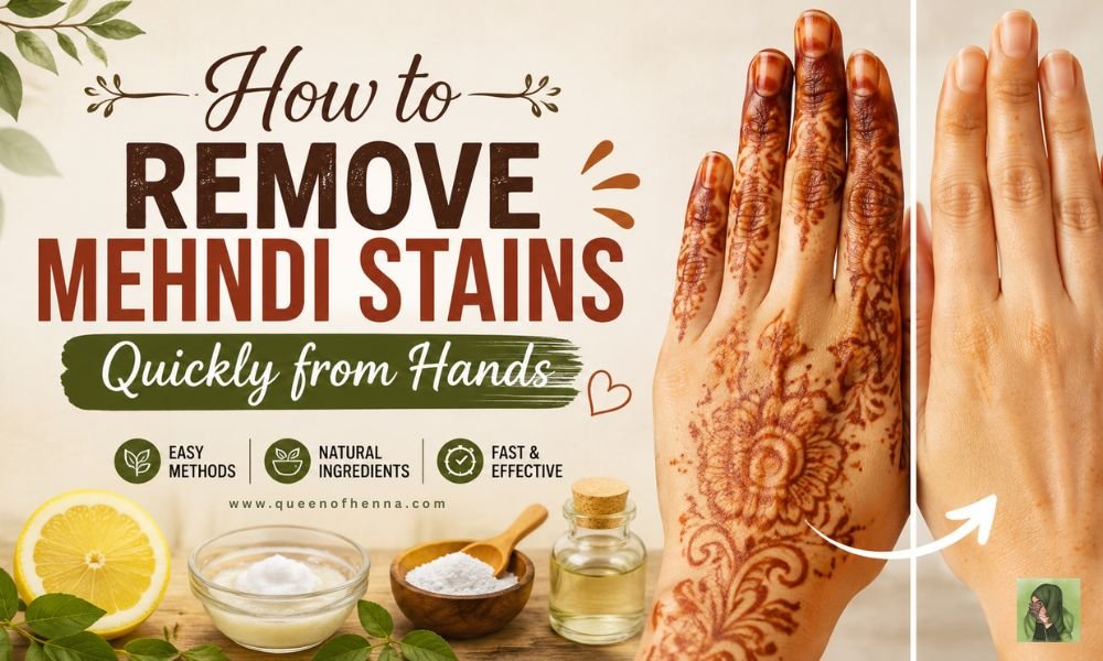 How to Remove Mehndi Stains Quickly from Hands