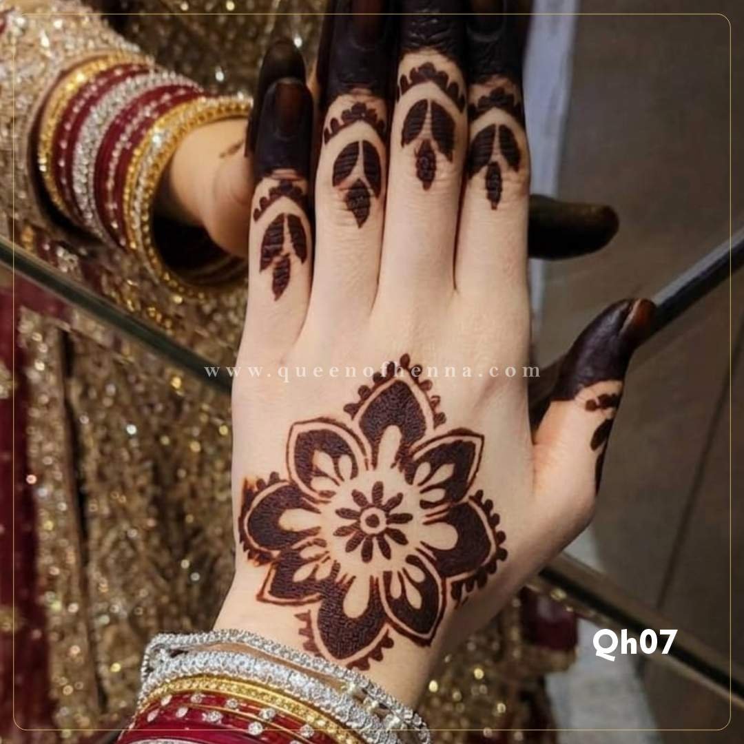 Mandala Henna Stencil (QH07) img2- queen of henna